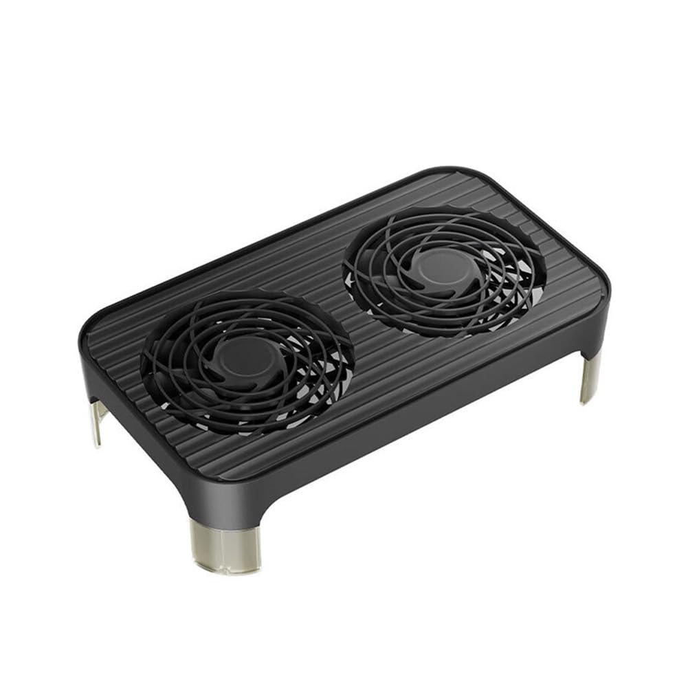 Z-X4 - Base di raffreddamento per router con doppio ventilatore, connettore di alimentazione USB e supporto per dissipatore di da 140 mm, per raffreddare l'host