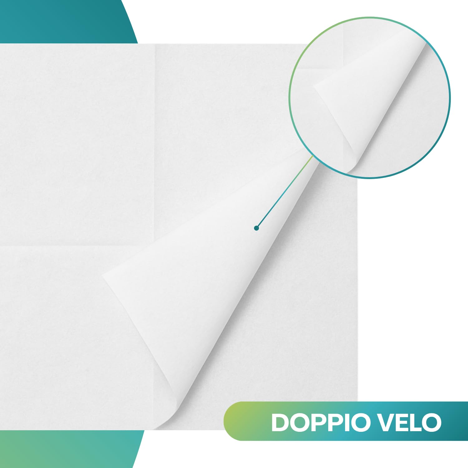 Virsus 2000 tovaglioli di Carta doppio velo 33x33 Pura cellulosa 40cf da 50 pezzi tovagliolo Carta