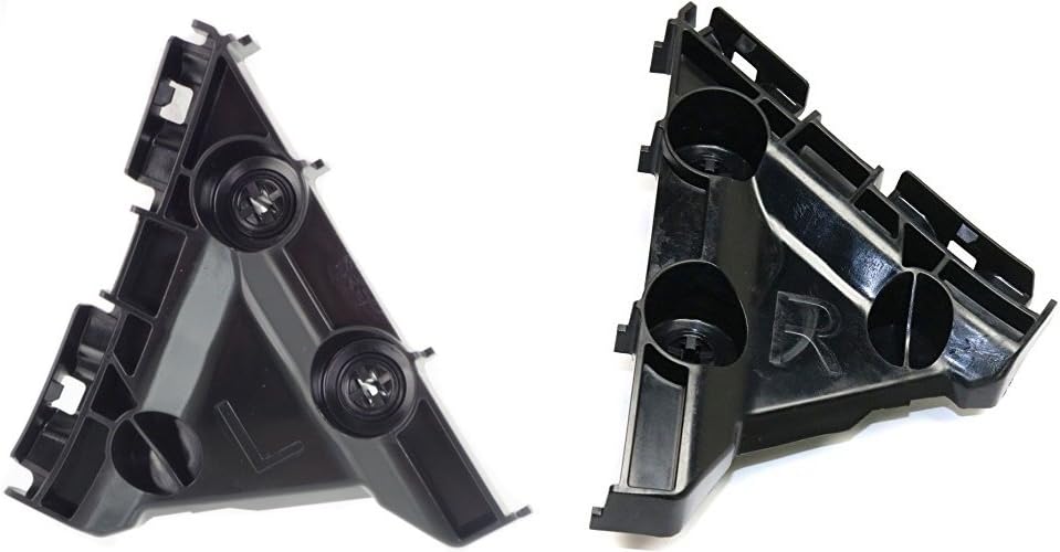 DAT AUTO PARTS Rear Left Driver And Right Passenger Side Bumper Cover Support Bracket Retainer Replacement For 2007-2011 Toyota Camry Black Smooth TO1132103 TO1133103 5257506030 5257606030