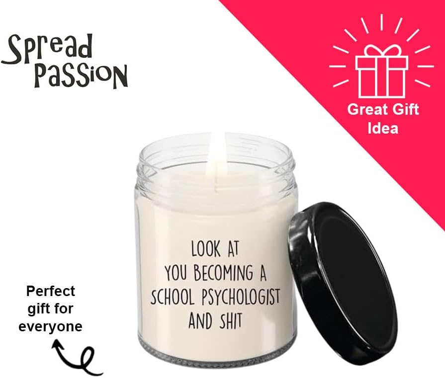 Miniatura 3 de School Psychologist Candle, School Psychologist Gifts, Gift for School Psychologist, School Psychologist Lovers, Birthday Christmas Basket Gift Idea