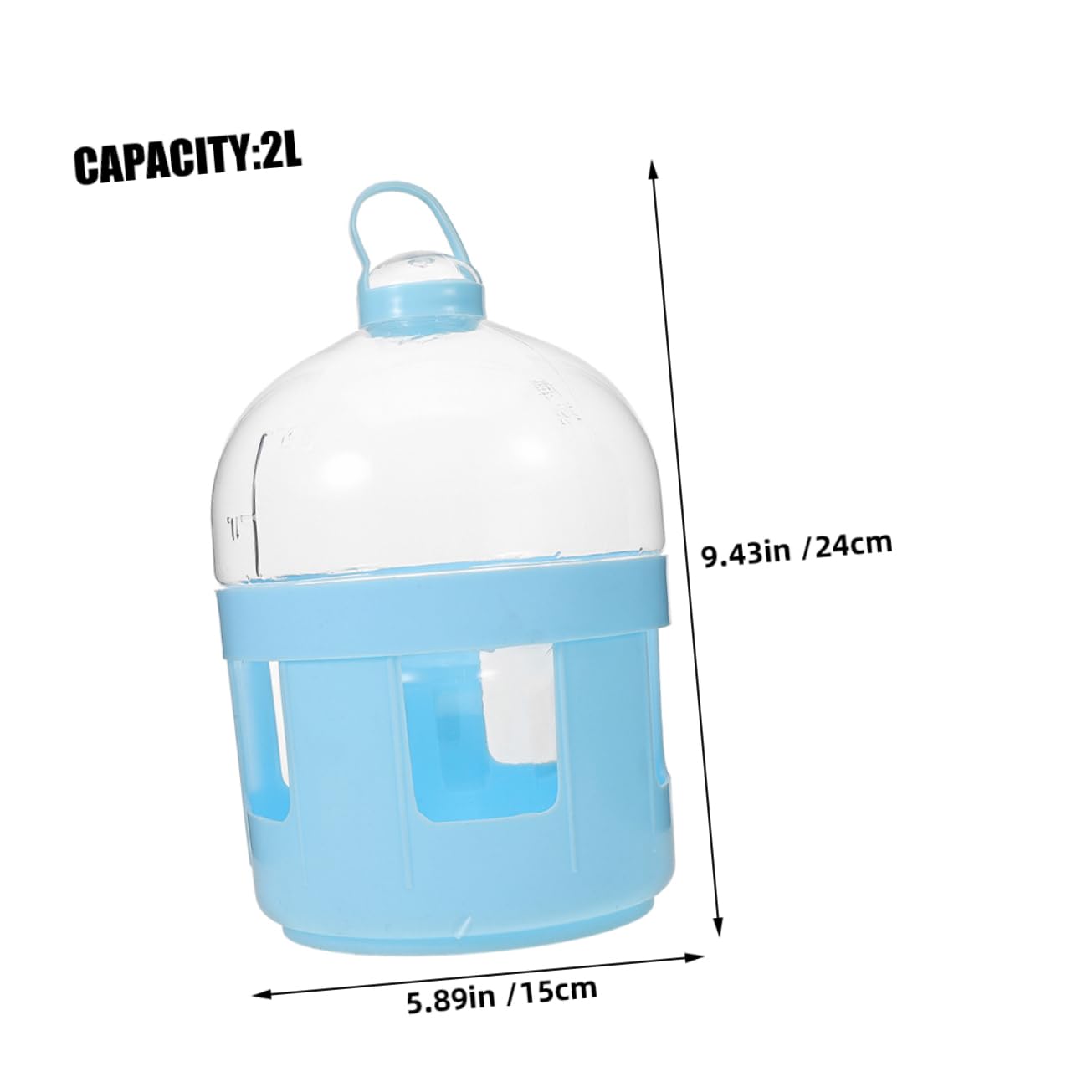 POPETPOP 2 Bebederos para Palomas Boca Ancha de Abs, Dispensador de Agua para Jaulas Que Facilita la Limpieza y Promueve Hidratación Saludable