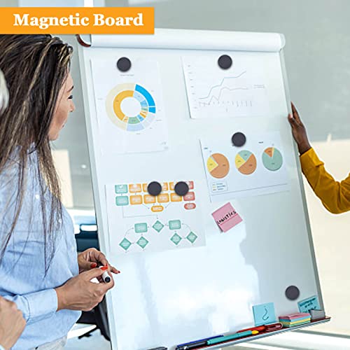Min Ci 100Pack Magnets For Crafts, 18 X 5Mm Black Circle Ceramic Industrial Magnets, Small Round Disc Crafts Magnets, For Diy Refrigerator Science Projects Whiteboard School, Strong Ferrite Magnets #TOP4