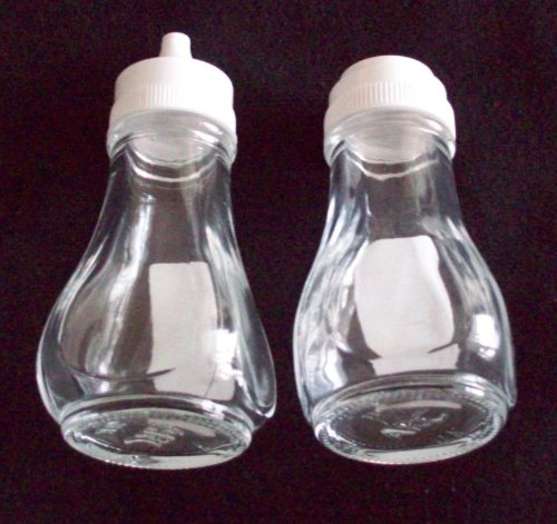 Traditional Glass Salt & Pepper Cruet Condiment Set