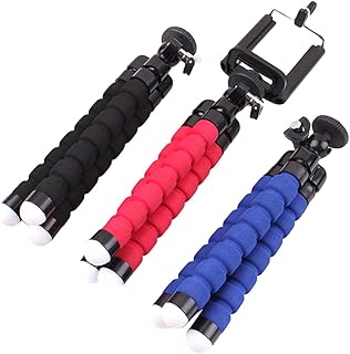 DOITOOL 3 Soportes para Teléfono con Trípode Tipo Pulpo para Viajes Flexibles Y Portátiles Color Negro