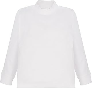 1 pieza camiseta de cuello alto niño niña manga larga CE7596 cálido algodón.