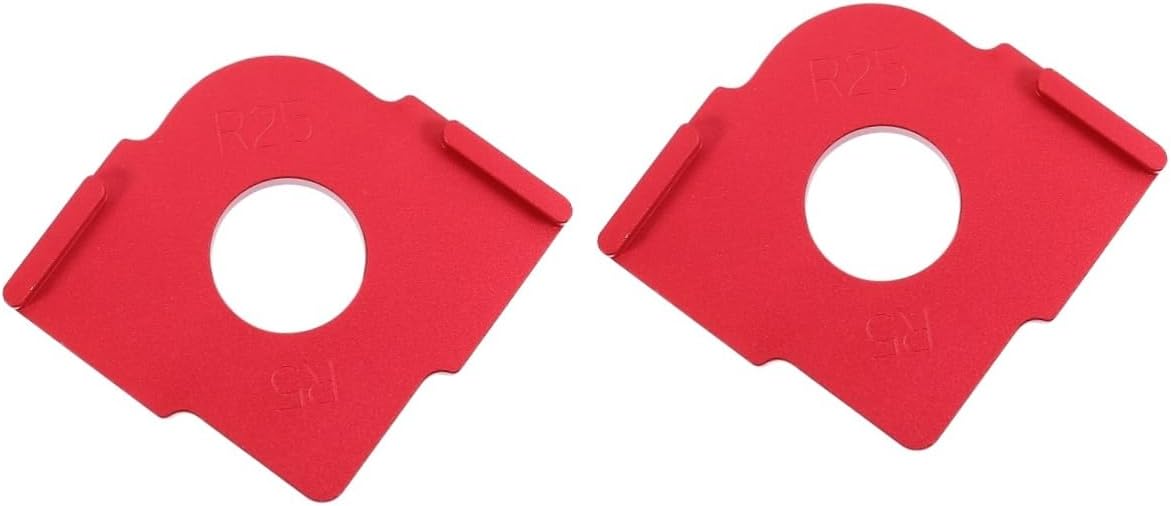 ARTIBETTER 3pcs Radius Router Template Set Half Angle Positioner Chamfering Template for Woodworking