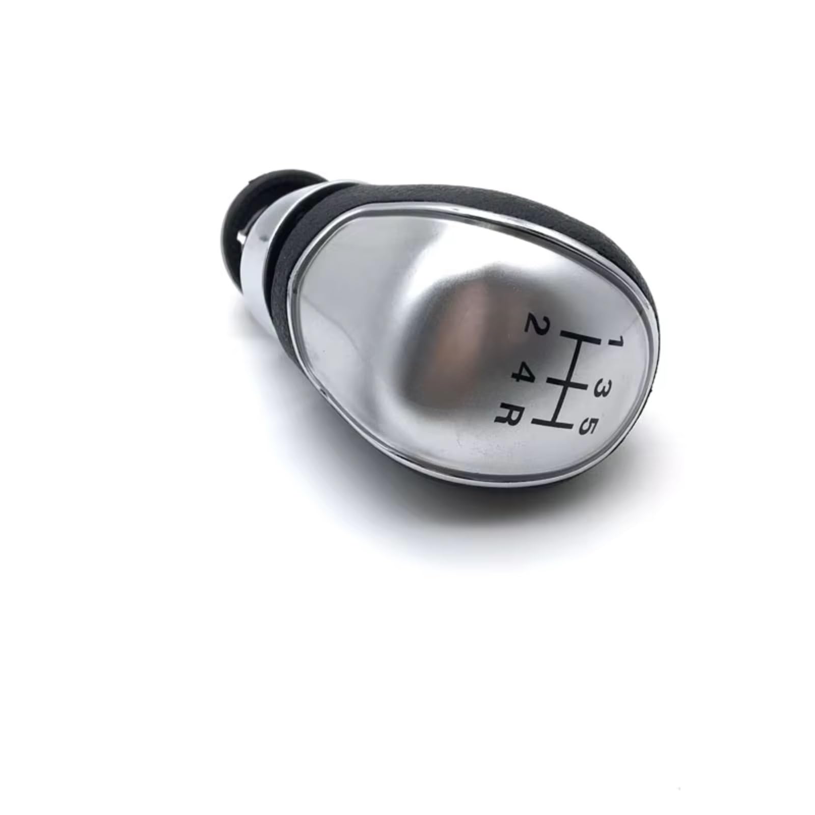 HILLAR Car Gear Stick Knob for Focus 2 MK2 FL MK3 MK4 MK7 for Mondeo for KUGA for Galaxy for Fiesta 5 Speed 6 Gear Shift Knob Manual(Silver 5speed)