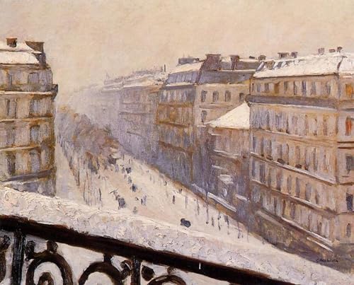 Efecto de nieve de Boulevard Haussmann pintura vertical para tapar imperfecciones pared