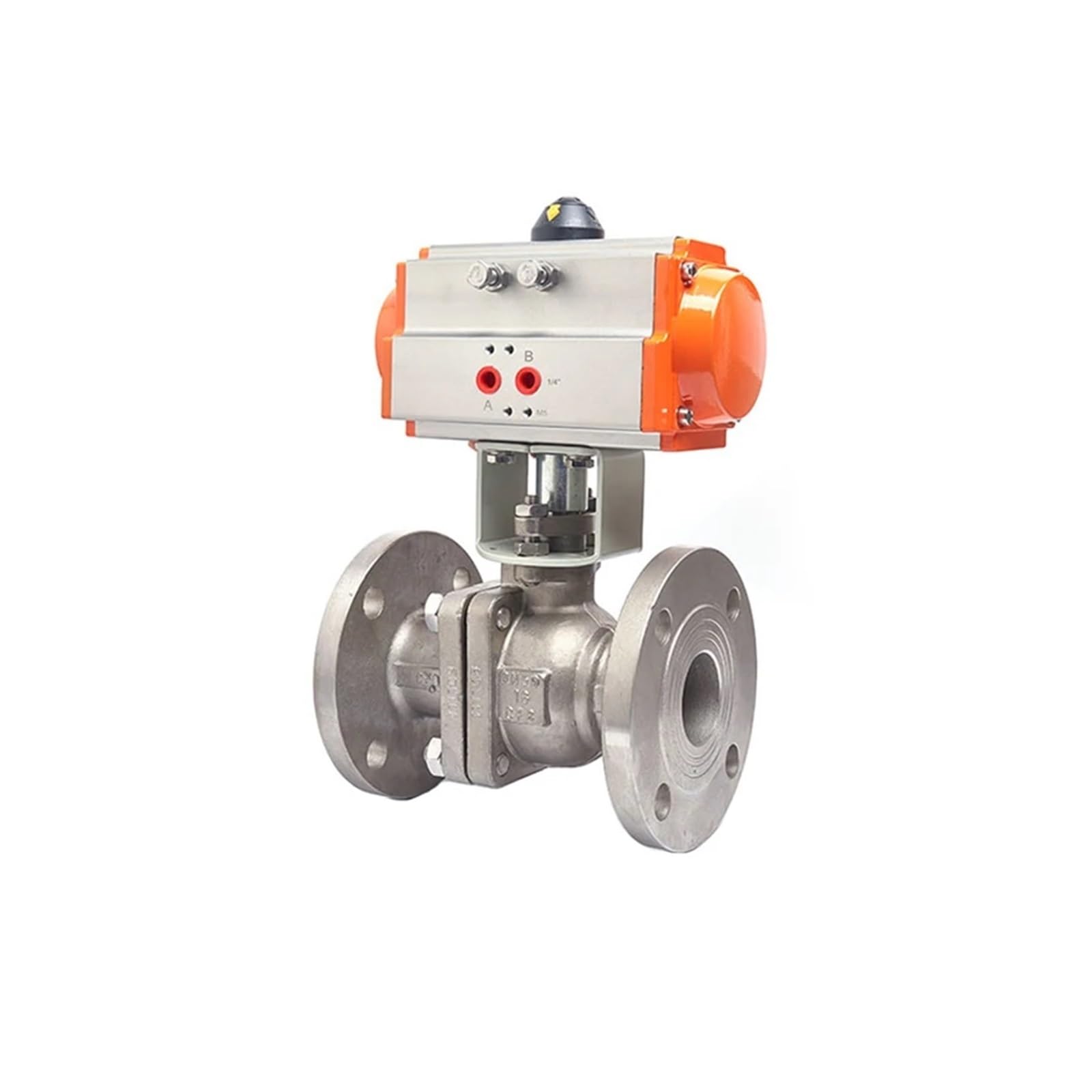 Vanne à boisseau sphérique pneumatique 2-1/2 en acier inoxydable double effet pour vapeur