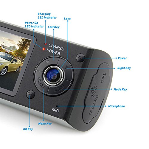 Wildlead G-Sensor da 140 gradi Dashcam di grado