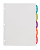 Avery Big Tab Printable Label Dividers, 5-Tab, White, 4 Sets – view 7