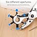 jyibinee 1 Set Hole Punch Plier Multipurpose High Hardness Rotating Clothing Belt Faux Leather Punch Tool for Home Belt Hole Punch