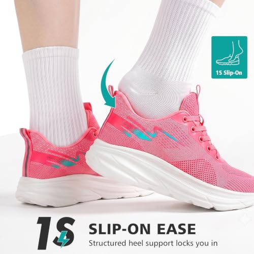 Image of Padgene Womens Sneakers Lightweight Tennis Walking Shoes Sports Running Shoes for Woman Mesh Breathable Gym Fashion Sneakers Athletic Comfortable Casual