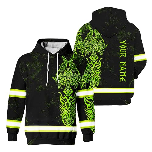 Maddly High Visibility Safety Workwear Custom Name for Workers, Runners, Truckers, Patriotic 2-0317