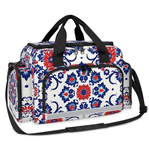 GzLeyigou First Aid Bags Empty, Radiant Aztec Emergency Bag First Aid Kit Multiple Compartment Kit Carrier On Call Trauma Bag For Paramedics Emergency Medical Supplies Kit