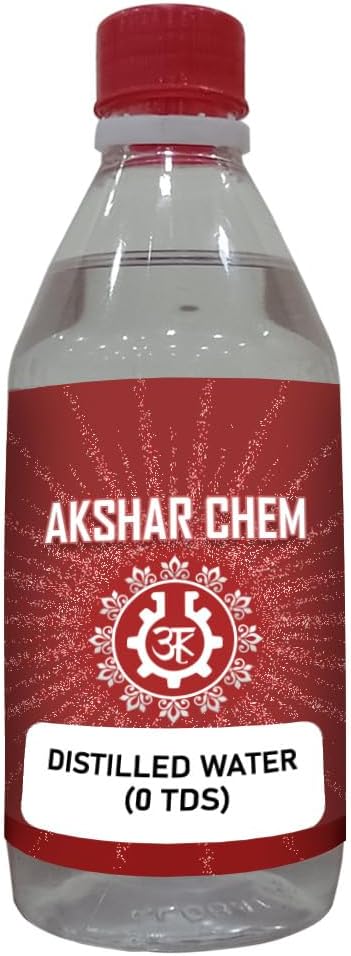 Premium Distilled Water 0 TDS (450 GM) - Pure Water for Versatile Applications