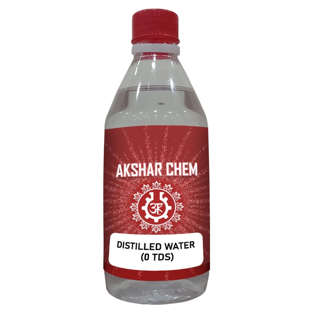 Premium Distilled Water 0 TDS (450 GM) - Pure Water for Versatile Applications