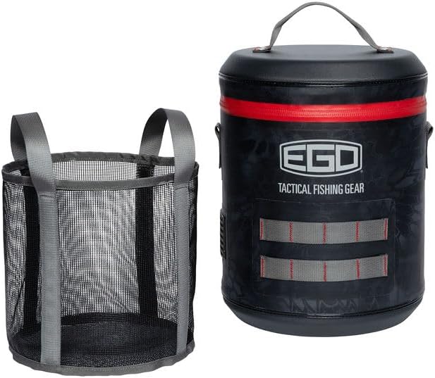 Ego Kryptek TPU Fish Weigh in Cooler - Insulated, Waterproof Fishing Cooler for Tournaments, Bass Tourneys, and Fish Weighing - Live Bait Protection
