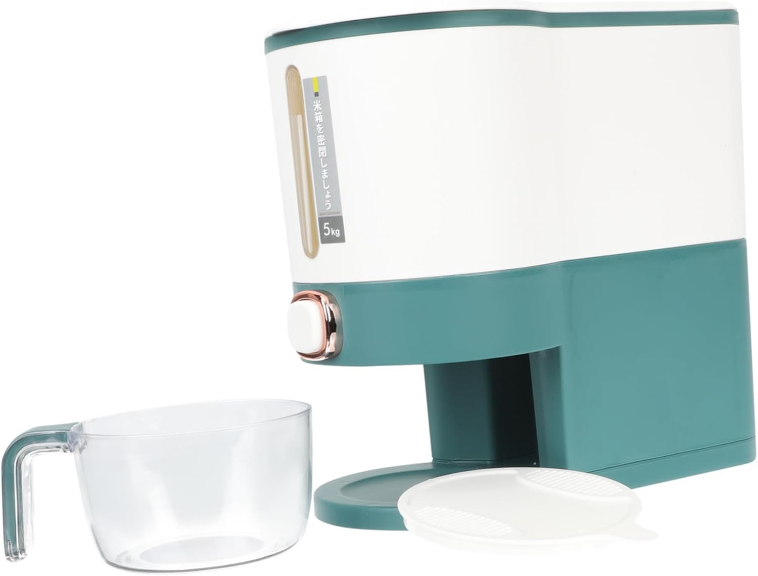 PRETYZOOM Food Grade Rice Storage Container Airtight Grain Storage Bucket Dispenser Cereal Dispenser for Kitchen Sealed Rice Bin for Health