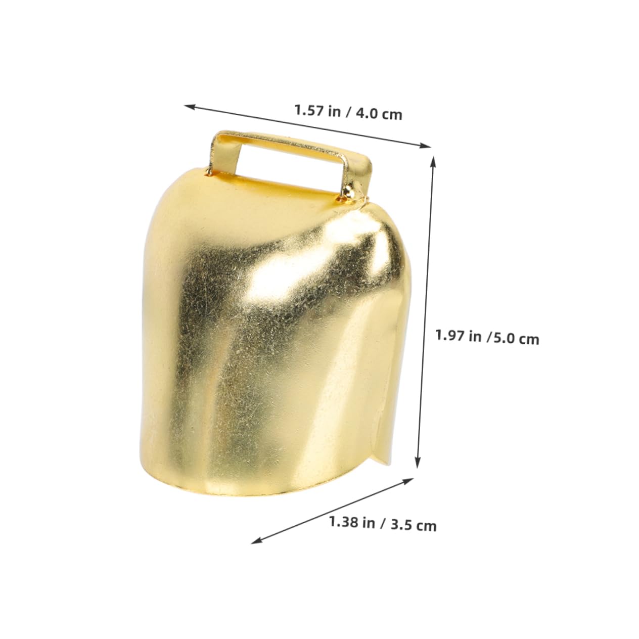 CIYODO Loud Vintage Bells Set 2pcs Heavy Duty Metal Jingle Bells Handle for Pet Tracking Sports Games Graduations Home Decor