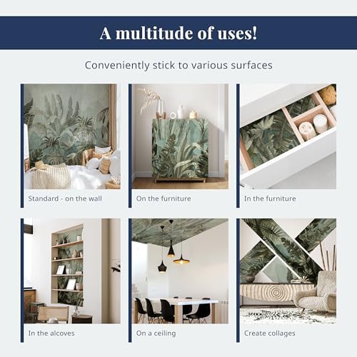 artgeist Wallpaper Faux Stone 19x394 in - 3D Effect Peel and Stick Self-Adhesive Decorative Foil Wall Mural Removable Sticker Print Picture Image Design Home Decor f-A-0691-an-c