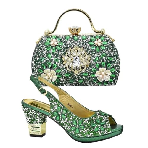 Escarpins de mariage confortables avec sac à strass assorti - 3