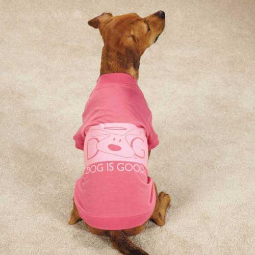 DogIsGood Halo Dog Tee, X-Large, Blue