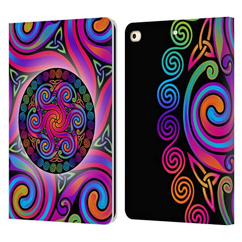 Étui portefeuille iPad 9.7 2018 protection cuir motifs arc-en-ciel