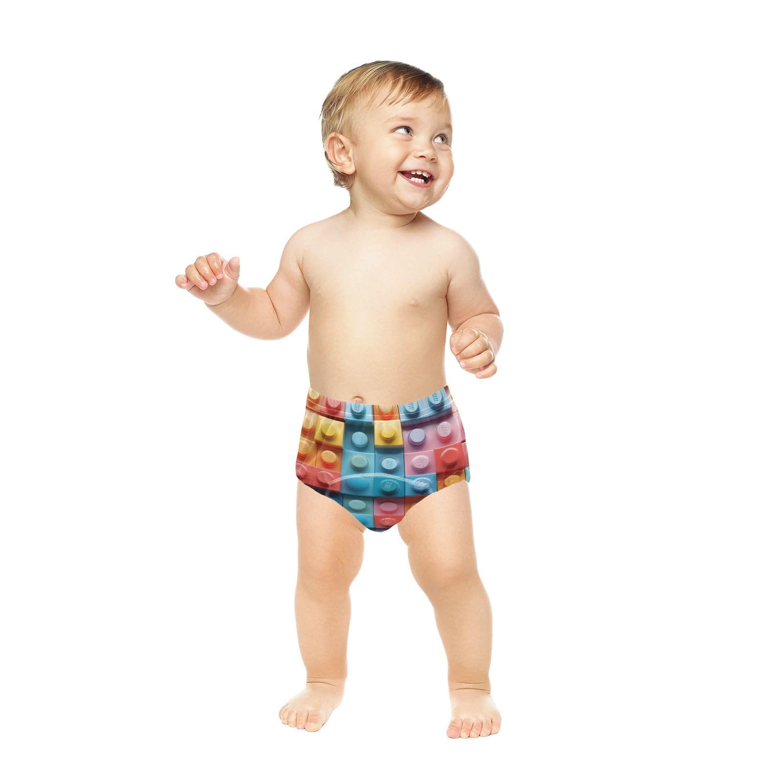 Coikll Colorful Blocks (1) Toddler Training Underwear Waterproof Baby Pee Pants -5T