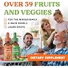 تعهد Simply Nature's - مكملات الفواكه والخضروات - قطرات سائلة - مصنوعة من الأطعمة الفائقة الكاملة والفيتامينات والمعادن المعبأة - خالية من الصويا - مصنوعة في الولايات المتحدة الأمريكية