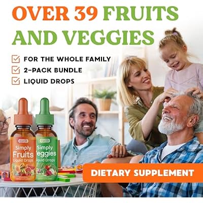 تعهد Simply Nature's - مكملات الفواكه والخضروات - قطرات سائلة - مصنوعة من الأطعمة الفائقة الكاملة والفيتامينات والمعادن المعبأة - خالية من الصويا - مصنوعة في الولايات المتحدة الأمريكية