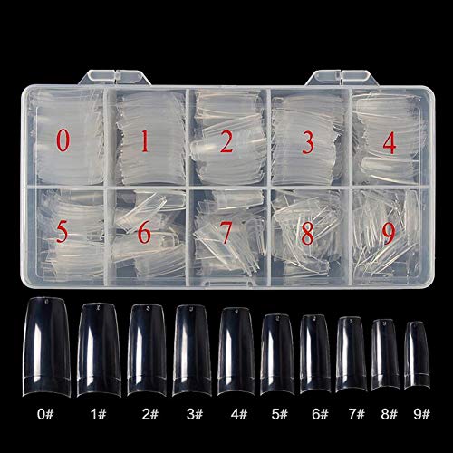 Haobase transparente Kunstnagel-Spitzen French-Stil Acryl, 500 Stück – Bild 3