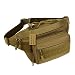 Huntvp Military Hip Fanny Pack Tactical Waist Bag Packs Waterproof Hip Belt Bag Pouch for Hiking Climbing Outdoor Bumbag Coyote Brown