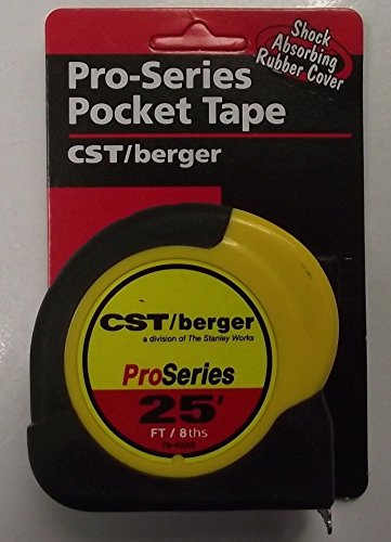 Cinta métrica CST/Berger 78-R258 25 pies resistente al agua miniatura 1