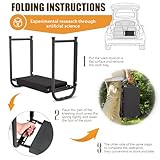 seasky Garden Kneeler and Seat, Anti-Tipping Foldable Gardener Stool Widened Thick Soft Kneeling Pad, Gardening Kneeling Bench with Handles with Tool Bag, Gardening Gift for Seniors Women - Image 5