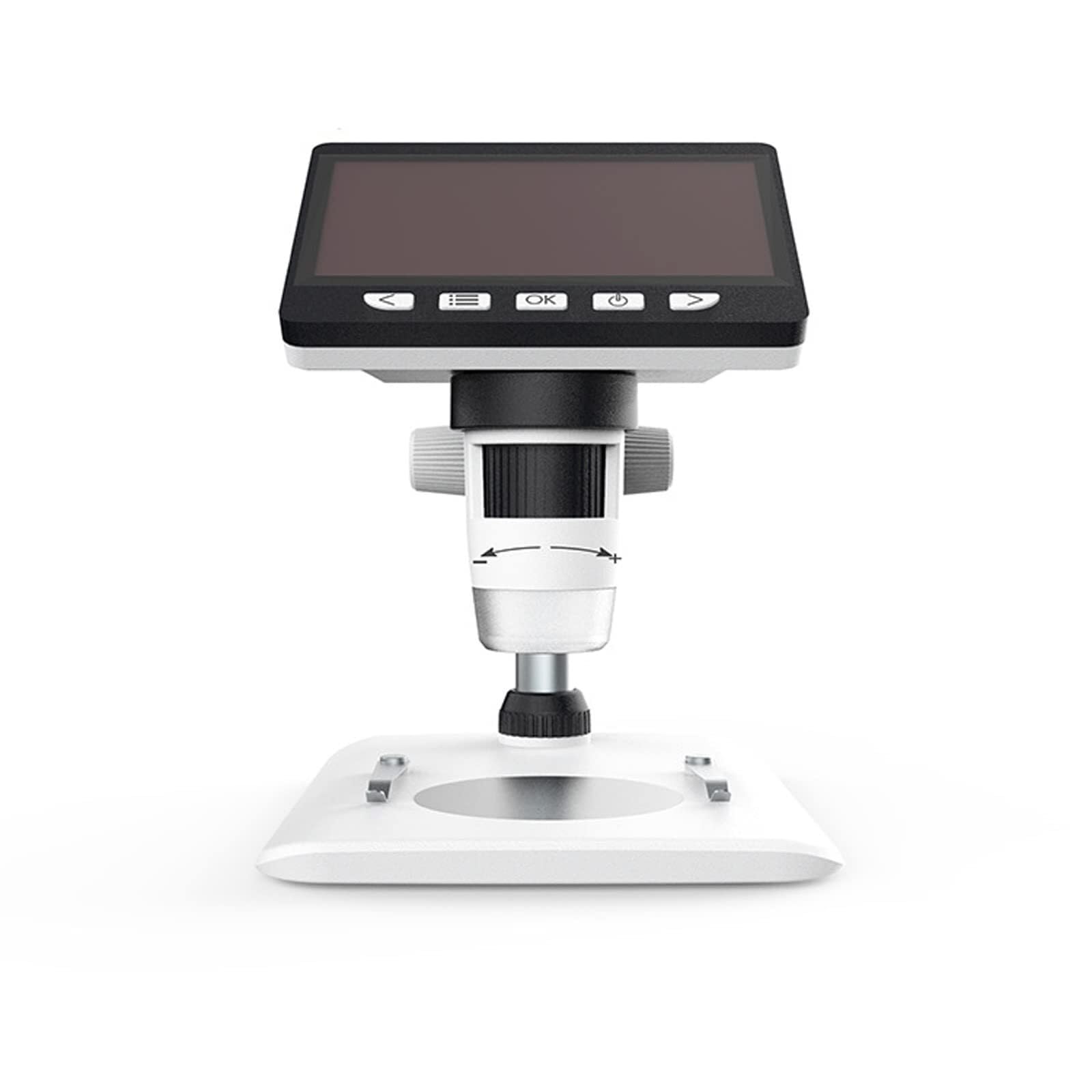 ASerZenith 4.3 Inch 1080P Digital Usb Microscope, 50X-1000X Magnification, Coin & Jewelry Microscope With 8 Adjustable Led Lights
