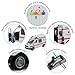 Vokodo Rescue Ambulance Friction Powered 1:16 Scale with Lights and Sounds Kids Medical Transport Emergency Vehicle Push and Go Durable Toy Car Pretend Play Van Great Gift for Children Boys Girls