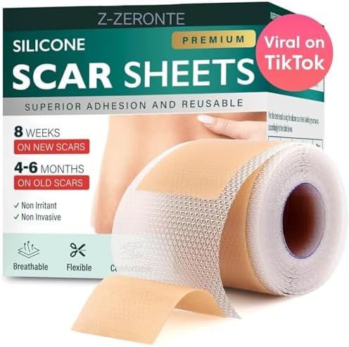 Silicone Scar Sheets, Silicone Scar Tape (1.6"x 120" Roll-3M), Re...