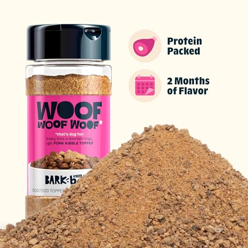 Image of Bark in the Belly Pork Dog Food Topper - Limited Ingredient Blend with Real Pork & Rosemary - Shake & Sprinkle Meal Mixer for Dogs of All Breeds and Life Stages