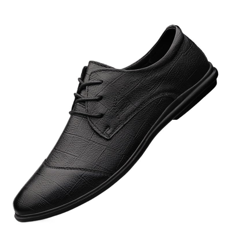 Mens Tuxedo Dress Shoes Classic Pointed Toe Comfortable Business Oxford Shoes Non-Slip Softsole Walking Derby Shoes for Men