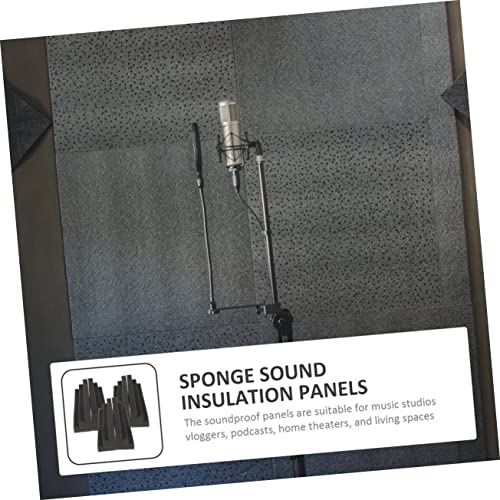 Paneles acústicos absorbentes de sonido de esquina trapezoidales, paquete de 6 piezas miniatura 6