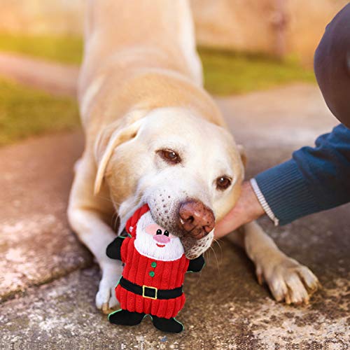 Juguete mordible y sonoro de peluche para perros POPETPOP rojo miniatura 6