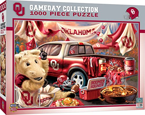 Rompecabezas MasterPieces de 1000 piezas para adultos - NCAA Oklahoma Sooners Gameday - 19,25" x 26,75" miniatura 1