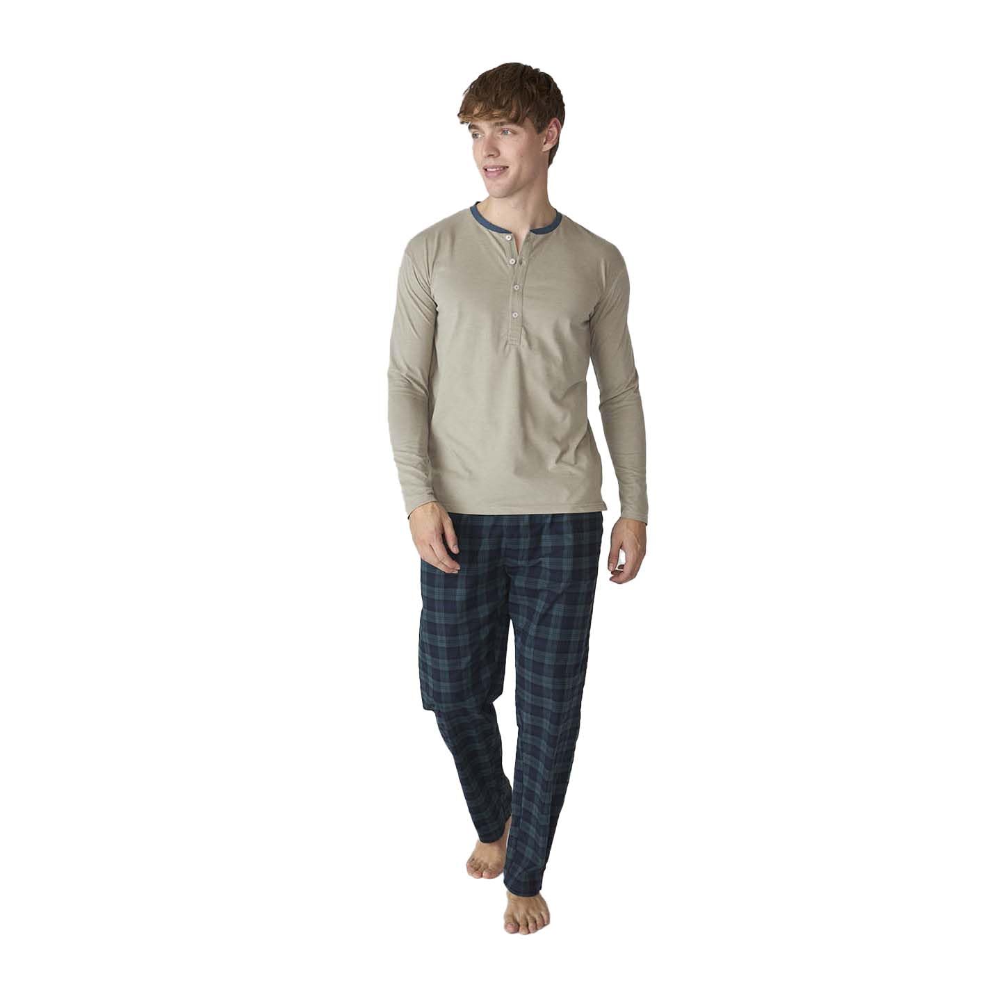 J&J Brothers Pijama Algodón Manga Larga JJBFP5602 para Hombre