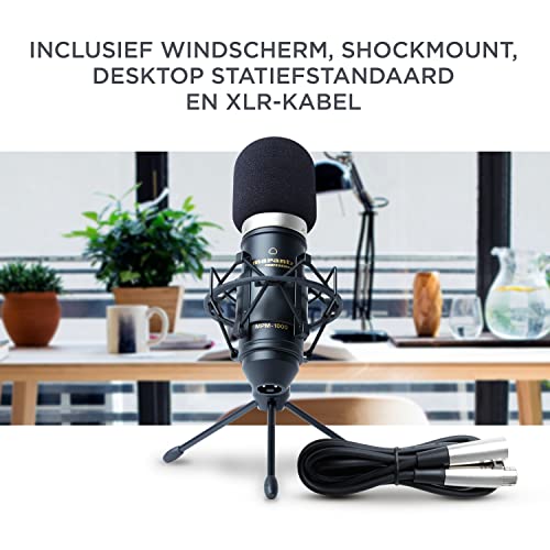 Marantz Professional MPM1000 - Grootmembraan Condensator Studio Microfoon met Windscherm, Shockmount, Tafelstatief en… - Image 6