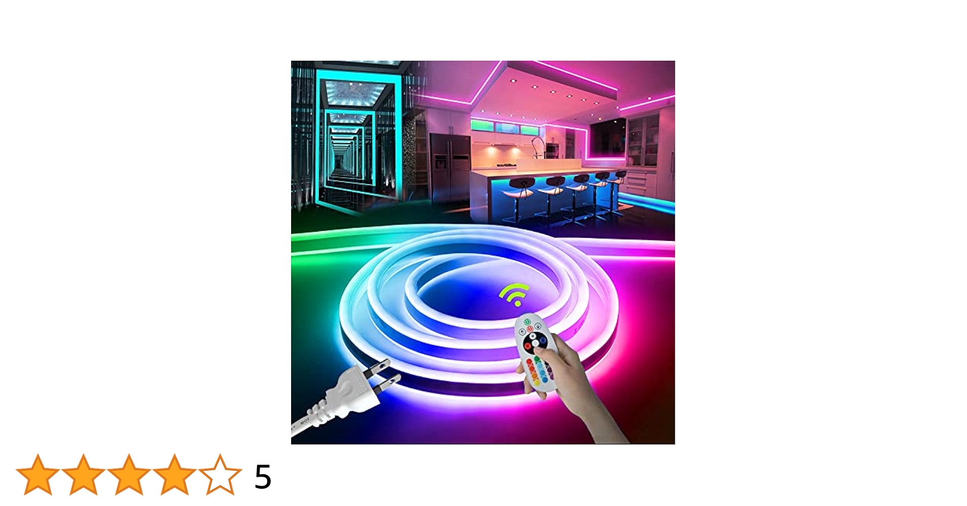 Amazon.co.jp: LEDテープライト 2M 高輝度 防水 RGB16色変換