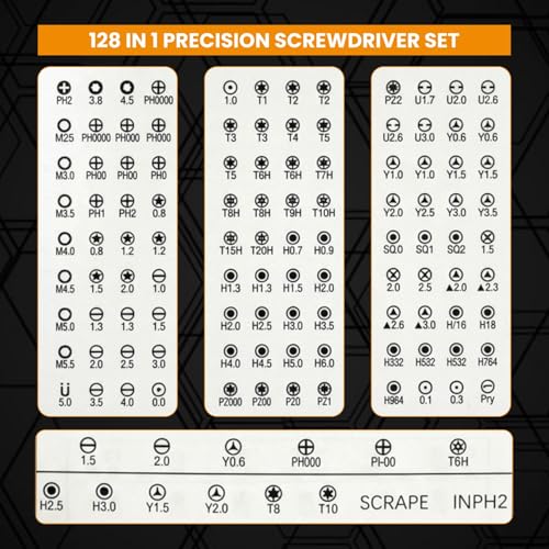 Image of Dyazo 128-in-1 Precision Screwdriver Tool Kit | Magnetic Multi-Bit Set with Flexible Shaft | Tweezer & Spudger | Professional Repair Kit for Mobile, Laptop, PC, PS5, Watch & Electronics Maintenance