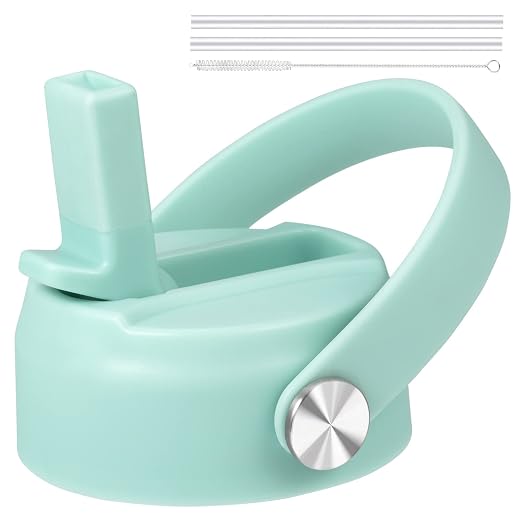 KMN Straw Lid for Hydro Flask Wide Mouth, Lids with Straw for Hydroflask 12 16 18 20 32 40 oz Wide Mouth, Replacement Straw Cap for Hydroflask, Top Sport Bottle Lids Accessories