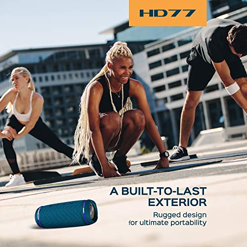 Treblab Hd77 Blue - Bluetooth Portable Speaker - 360° Hd Surround Sound - Wireless Dual Pairing - 30W Of Stereo Sound - Dualbass Technology - Ipx6 Waterproof Design With Up To 20H Of Run Time #TOP3