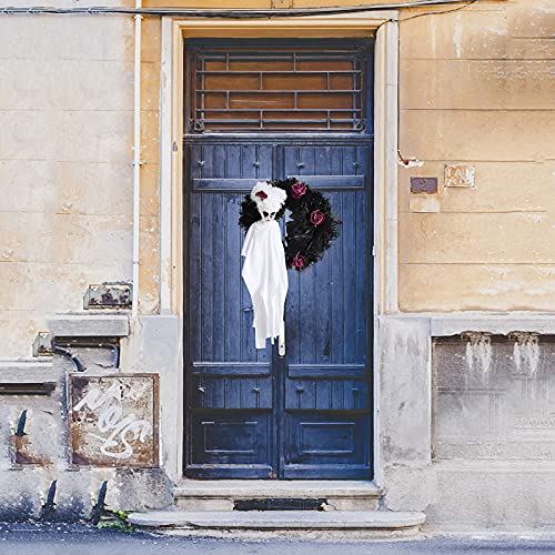 Horrible Halloween Skelett Kranz Gruselig Spukhaus Schädel Geist Girlande Requisiten Bar Halloween Party Supplies Haus Fenster Wand Tür Dekorationen Indoor Outdoor Hängeschild Cover